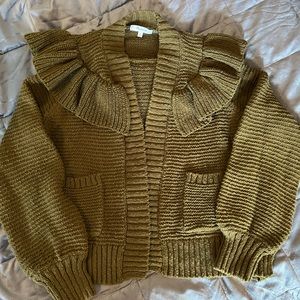 Olive green Madewell cardigan - size medium